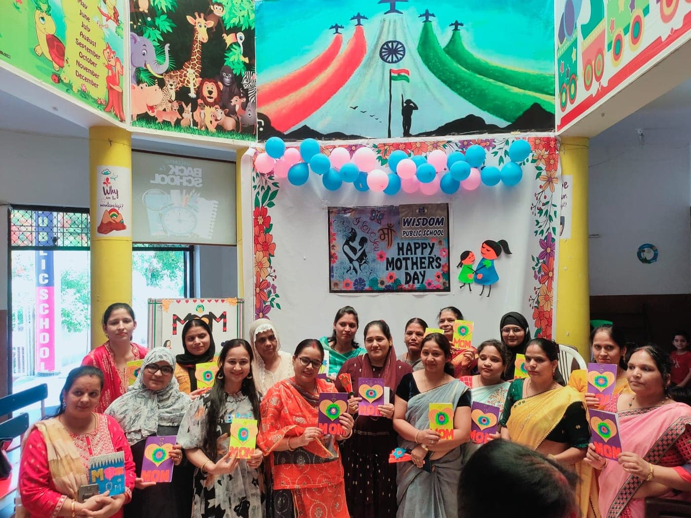 Students celebrating with their achievements